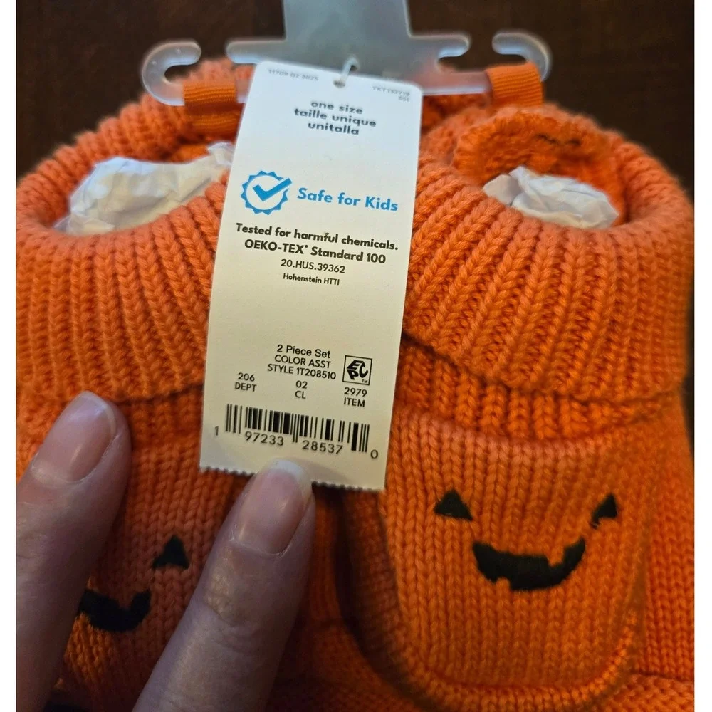 Carter's Just One You Halloween Baby Sets Pumpkin Ghost 3 Months NWT 4PC